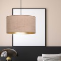 Lampa wisząca z abażurem HILDE 1 BLACK/ROSE