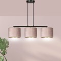 Lampa wisząca z abażurami HILDE 3 BLACK/ROSE