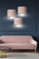 Lampa wisząca abażury HILDE 3 BLACK/ROSE PREMIUM 