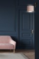 Kinkiet z abażurem HILDE K1 BLACK/ROSE