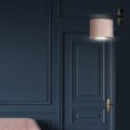 Kinkiet z abażurem HILDE K1 BLACK/ROSE