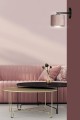 Kinkiet z abażurem HILDE K1 BLACK/ROSE