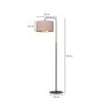 Lampa podłogowa HILDE LP1 BLACK/ROSE