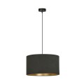 Lampa wisząca z abażurem HILDE 1 BLACK/BLACK