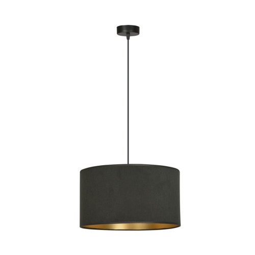 Lampa wisząca z abażurem HILDE 1 BLACK/BLACK