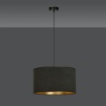 Lampa wisząca z abażurem HILDE 1 BLACK/BLACK