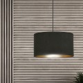 Lampa wisząca z abażurem HILDE 1 BLACK/BLACK