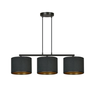 Lampa wisząca z abażurami HILDE 3 BLACK/BLACK