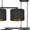 Lampa wisząca z abażurami HILDE 3 BLACK/BLACK
