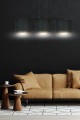 Lampa wisząca z abażurami HILDE 3 BLACK/BLACK