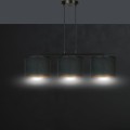 Lampa wisząca z abażurami HILDE 3 BLACK/BLACK