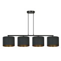 Lampa wisząca z abażurami HILDE 4 BLACK/BLACK