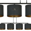 Lampa wisząca z abażurami HILDE 4 BLACK/BLACK