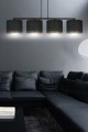 Lampa wisząca z abażurami HILDE 4 BLACK/BLACK