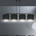 Lampa wisząca z abażurami HILDE 4 BLACK/BLACK