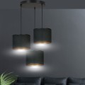 Lampa wisząca abażury HILDE 3 BLACK/BLACK PREMIUM 
