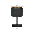 Lampa stołowa HILDE LN1 BLACK/BLACK