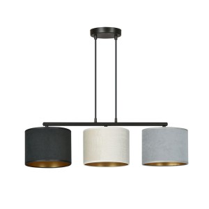 Lampa wisząca z abażurami HILDE 3 BLACK/MIX
