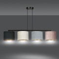 Lampa wisząca z abażurami HILDE 4 BLACK/MIX