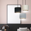 Lampa wisząca abażury HILDE 3 BLACK/MIX PREMIUM