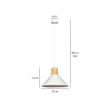 Lampa wisząca ROWEN 1 WHITE