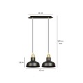 Lampa wisząca IBOR 2 BLACK
