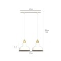 Lampa wisząca IBOR 2 WHITE