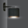 Kinkiet z abażurem HILDE K1 BLACK/BLACK