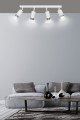 Lampa sufitowa HIRO 4 WHITE/CHROME