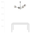 Lampa sufitowa HUNTER 4 BLACK/GRAFIT