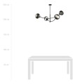 Lampa sufitowa HUNTER 4 BLACK/STRIPE