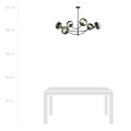 Lampa sufitowa HUNTER 6 BLACK/STRIPE