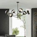 Lampa sufitowa HUNTER 6 BLACK/STRIPE