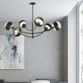 Lampa sufitowa HUNTER 6 BLACK/STRIPE