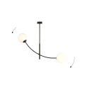 Lampa sufitowa HUNTER 2 BLACK/OPAL