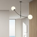 Lampa sufitowa HUNTER 2 BLACK/OPAL