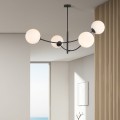 Lampa sufitowa HUNTER 4 BLACK/OPAL