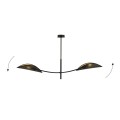Lampa sufitowa dekoracyjna LOTUS 2 BLACK/GOLD