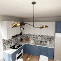 Lampa sufitowa dekoracyjna LOTUS 2 BLACK/GOLD