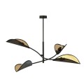 Lampa sufitowa dekoracyjna LOTUS 4 BLACK/GOLD
