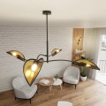 Lampa sufitowa dekoracyjna LOTUS 4 BLACK/GOLD
