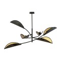 Lampa sufitowa dekoracyjna LOTUS 6 BLACK/GOLD