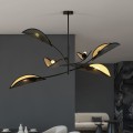 Lampa sufitowa dekoracyjna LOTUS 6 BLACK/GOLD