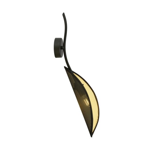 Kinkiet dekoracyjny LOTUS K1 BLACK/GOLD