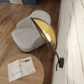 Kinkiet dekoracyjny LOTUS K1 BLACK/GOLD