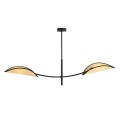 Lampa sufitowa dekoracyjna LOTUS 2 BLACK/RATTAN