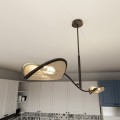 Lampa sufitowa dekoracyjna LOTUS 2 BLACK/RATTAN