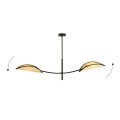 Lampa sufitowa dekoracyjna LOTUS 2 BLACK/RATTAN