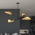 Lampa sufitowa dekoracyjna LOTUS 4 BLACK/RATTAN