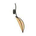 Kinkiet dekoracyjny LOTUS K1 BLACK/RATTAN